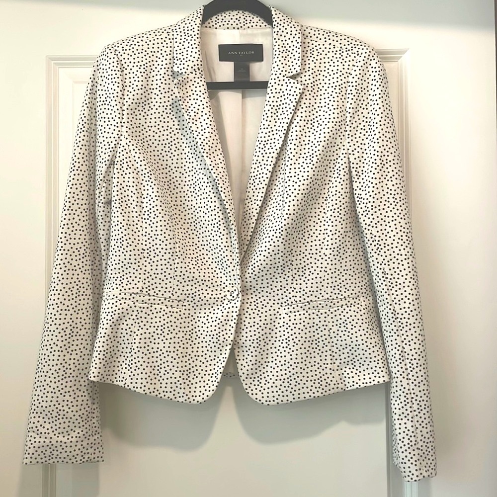 Ann Taylor Polka Dot Blazer
